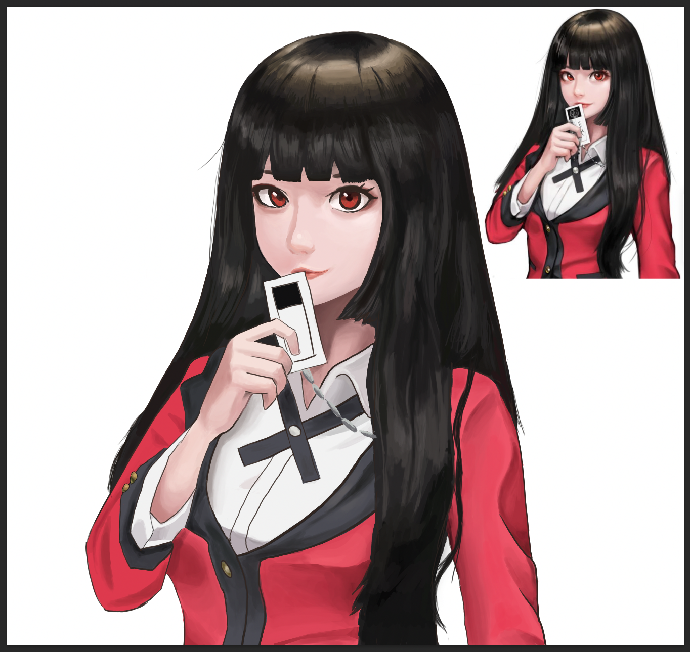 Kakegurui drawing, September 2021